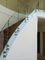 Suportes isoladores de vidro fixados na parede Ss dos trilhos para escadas Frameless da balaustrada