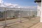 Dos balaústres de vidro da plataforma da construção de casas balaustrada de vidro de aço inoxidável feita sob encomenda