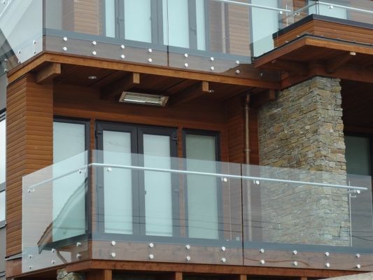 Suportes isoladores de vidro do aperto de borda dos suportes de suporte isolador da balaustrada do balcão do terraço