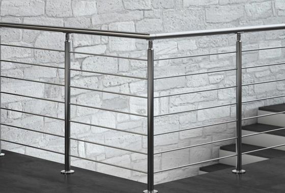 Elevada precisão de aço inoxidável dos trilhos de Rod do projeto moderno para a escada do balcão