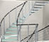 Escadaria curvada Rod de aço inoxidável que cerca trilhos contemporâneos do ferro de Rod